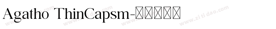 Agatho ThinCapsm字体转换